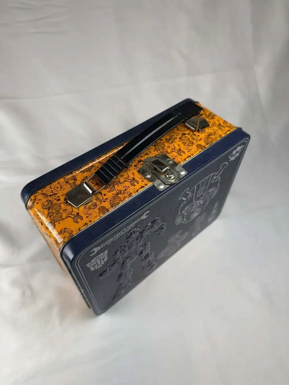 Vandor Transformers Bumblebee Garage Large Tin Tote Lunch Box